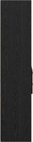 vidaXL Highboard Μαύρη Οξυά 45 x 42,5 x 185 εκ. Επεξεργασμένο ξύλο
