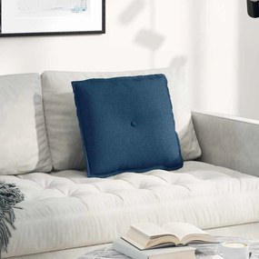 vidaXL Μαξιλάρι Πλάτης Μπλε 50 x 19 x 45 εκ ύφασμα