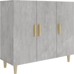 vidaXL Ντουλάπι Γκρι Σκυροδέματος 90x34x80 εκ. Επεξεργασμένο Ξύλο