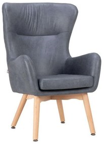 Πολυθρόνα Thetis 380-00-012 70x65x105cm Grey-Ciel