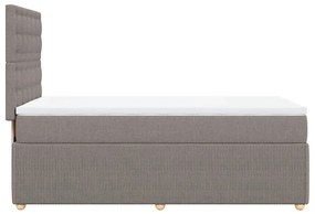 ΚΡΕΒΑΤΙ BOXSPRING ΜΕ ΣΤΡΩΜΑ TAUPE 80X200 ΕΚ. ΥΦΑΣΜΑΤΙΝΟ 3291901