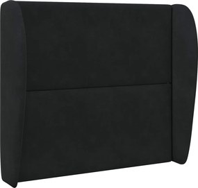 vidaXL Αυτί Κεφαλής Μαύρο Βελούδο
