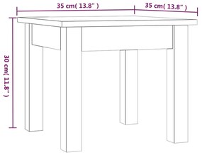 ΤΡΑΠΕΖΑΚΙ ΣΑΛΟΝΙΟΥ ΛΕΥΚΟ 35 X 35 X 30 ΕΚ. ΑΠΟ ΜΑΣΙΦ ΞΥΛΟ ΠΕΥΚΟΥ 814220