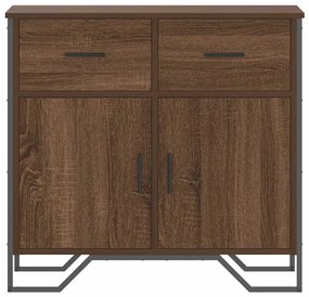 vidaXL Ντουλάπι Καφέ Δρυς 79,5x35,5x74,5 εκ. Επεξεργασμένο Ξύλο