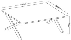 Tραπέζι Mala Linear