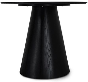 Tango Oval Dining Table 160x90 Black Oak