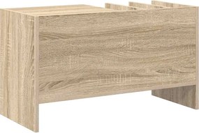 vidaXL Ντουλάπι δίσκων βινυλίου με ράφι Δρύς Sonoma 78,5 x 35 x 45 εκ