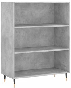 vidaXL Ντουλάπι Γκρι Σκυροδέματος 69,5x34x180 εκ. Επεξεργασμένο Ξύλο
