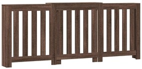 vidaXL Κάλυμμα Καλοριφέρ Καφέ Δρυς 205x21,5x83,5εκ. Επεξεργασμένο Ξύλο