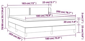 ΚΡΕΒΑΤΙ BOXSPRING ΜΕ ΣΤΡΩΜΑ ΜΑΥΡΟ 180X200 ΕΚ. ΥΦΑΣΜΑΤΙΝΟ 3126183