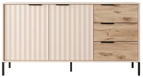 Μπουφές Με Συρτάρια Rave L_RV_21_2d3s_b 153x82x40cm Beige-Natural