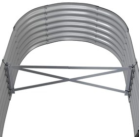 vidaXL Ζαρντινιέρα Ανθρακί 152x80x36 εκ Γαλβανισμένος χάλυβας
