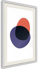 Αφίσα - White, Orange, Violet and Black - 40x60 - Χρυσό - Με πασπαρτού