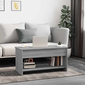 vidaXL Τραπεζάκι Σαλονιού Γκρι Sonoma102x50x52,5 εκ.Επεξεργασμένο Ξύλο