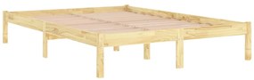 vidaXL Πλαίσιο Κρεβατιού 120 x 190 εκ. από Μασίφ Ξύλο Small Double