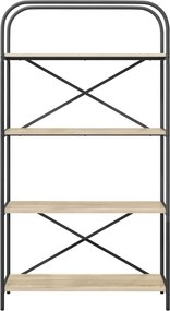 vidaXL Ράφι Βιβλίων Δρύς Sonoma 80 x 30 x 146 εκ Επεξεργασμένο ξύλο