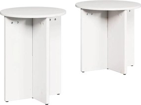 vidaXL Τραπεζάκι σαλονιού 2 pcs Λευκό