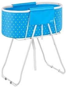 VEVOR Foldable Dog Bathtub Elevated Light Blue Pet Bathing Station for Dog &amp; Cat