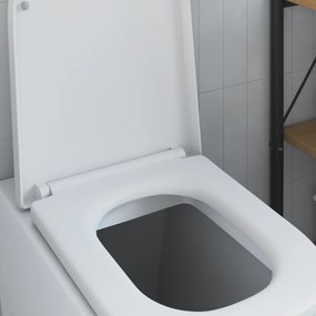 vidaXL Καθιστικιά Τουαλέτας με Γρήγορη Απελευθέρωση και Αθόρυβο Κλείσιμο από Δουροπλαστικό Λευκό