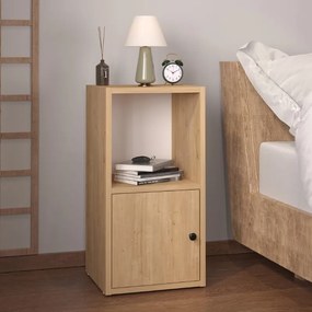 Κομοδίνο Vito Megapap χρώμα sapphire oak 34x30x66,4εκ.-GP041-0088,2