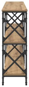 vidaXL Τραπέζι κονσόλας Artisan Oak 156 x 28 x 80,5 εκ.