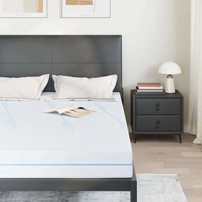 vidaXL Στρώμα Μέτρια σκληρό 160 x 200 cm Λευκό
