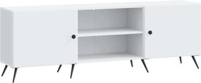 vidaXL Ντουλάπι TV 150 x 31 x 50 εκ. Λευκό Επεξεργασμένο Ξύλο