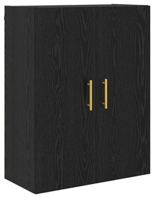vidaXL Highboard Μαύρη Οξυά 69,5 x 34 x 180 εκ. Επεξεργασμένο ξύλο