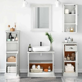 vidaXL Σετ Επίπλων Μπάνιου VIGO 5 pcs Λευκό αντικέ 37 x 34 x 110 εκ