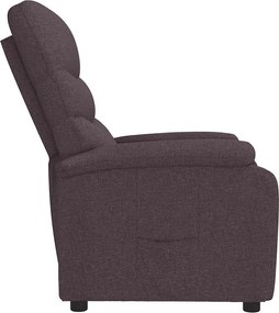 vidaXL Πολυθρόνα Ανακλινόμενη Σκούρο Καφέ Υφασμάτινη