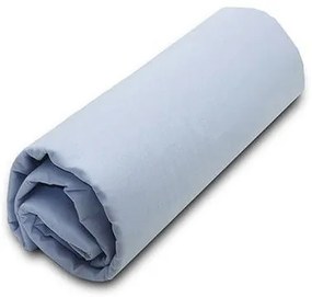 Κατωσέντονο Menta με λάστιχο 16 Light Blue Διπλό (160x200+40)