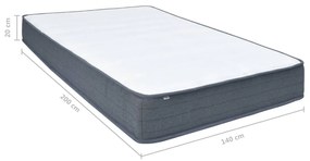 Στρώμα για Κρεβάτι Boxspring 200 x 140 x 20 εκ. - Λευκό