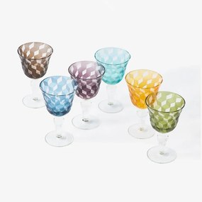 Wine Glass POLS POTTEN σετ 6 τεμαχίων σε διάφορα χρώμματα 140-230-111-000M