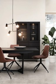 Tokyo Display Cabinet Black Oak