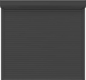 vidaXL Ρολό εισόδου Ανθρακί 160 x 150 cm Αλουμίνιο και Πολυουρεθάνη