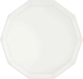 vidaXL Γλάστρα Λευκό 90 x 90 x 35 εκ Ατσάλι