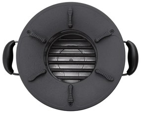 vidaXL Ξυλόσομπα Για Κάμπινγκ Μαύρη 36 x 26 x 22,5 εκ. Μεταλλική