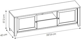 Έπιπλο τηλεόρασης Nostice 2D1S