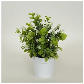 Φυτό Σε Γλαστρακι 22cm Λευκό 758-14058 Estheti-758-14058-Λευκό 758-14058