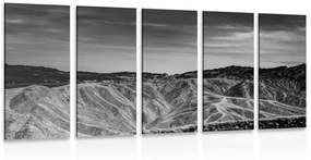 Εικόνα 5 τμημάτων Εθνικό Πάρκο Κοιλάδας του Θανάτου σε ασπρόμαυρο