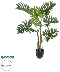 Artificial Garden PHILODENDRON 20683 Τεχνητό Διακοσμητικό Φυτό Φυλλόδενδρο Υ90cm Globostar 20683