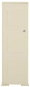 vidaXL Πλαστικό Ντουλάπι Angora Λευκό 40 x 43 x 125εκ. με Σχέδιο Ξύλου