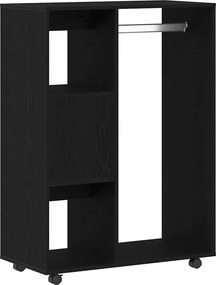 vidaXL Ντουλάπα Μαύρη Δρυς 80x40x110 εκ. από Τεχνητό Ξύλο