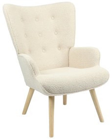 Intrahome Πολυθρόνα Fluffy Intrahome μπουκλέ κρεμ-φυσικό 75x69x96εκ | SKU: INTRAPA-366111132