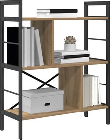 vidaXL Ράφι Βιβλίων 5 επιπέδων 75 x 30 x 91 εκ. Επεξεργασμένο ξύλο