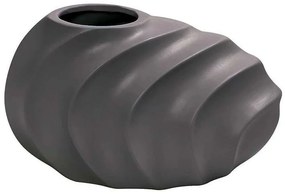 Βάζο Κεραμικό Ασύμμετρο MIG131 25x14x14cm Dark Grey Espiel Ceramic