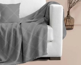 Makis Tselios Home Καλοκαιρινό Μονοθέσιο Ριχτάρι Nautica 180x180cm Dark Grey