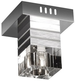 Φωτιστικό Οροφής Spot 77-1861 19006/1F Kibos Led Chrome Homelighting Metal, Glass
