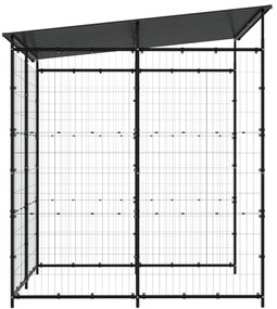 vidaXL Αποθήκη Ποδηλάτων Μαύρη 190 x 190 x 222 εκ. Ατσάλινη