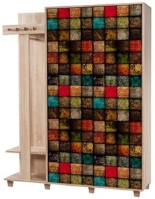 Έπιπλο Εισόδου Garmanto 863SPH4820 135x36x192cm Multi Μοριοσανίδα,Ξύλο